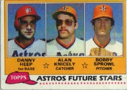 1981 Topps Baseball Cards      082      Danny Heep/Alan Knicely/Bobby Sprowl RC